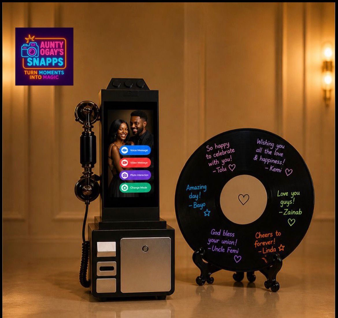 Video Guestbook + Vinyl Record